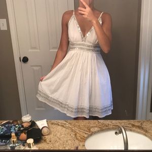 White sequins dress